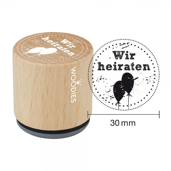 Woodies Stempel - Wir heiraten W03008