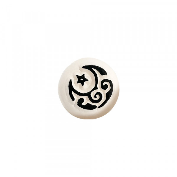 SALE - LaDot Stein "Mond" (1,5 x 1,5 cm) - Temporärer Tattoo Stempel