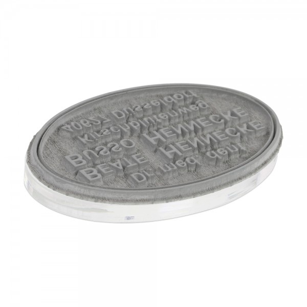 Textplatte für Trodat Printy 44055 oval (55x35 mm - 10 Zeilen)