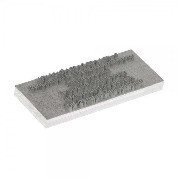 Textplatte für Trodat Printy 4929 (50x30 mm - 8 Zeilen)
